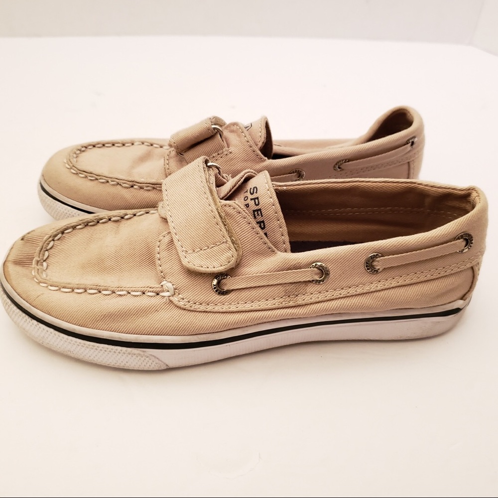 Kids Sperry top -sider tan  size 1 Boat shoes